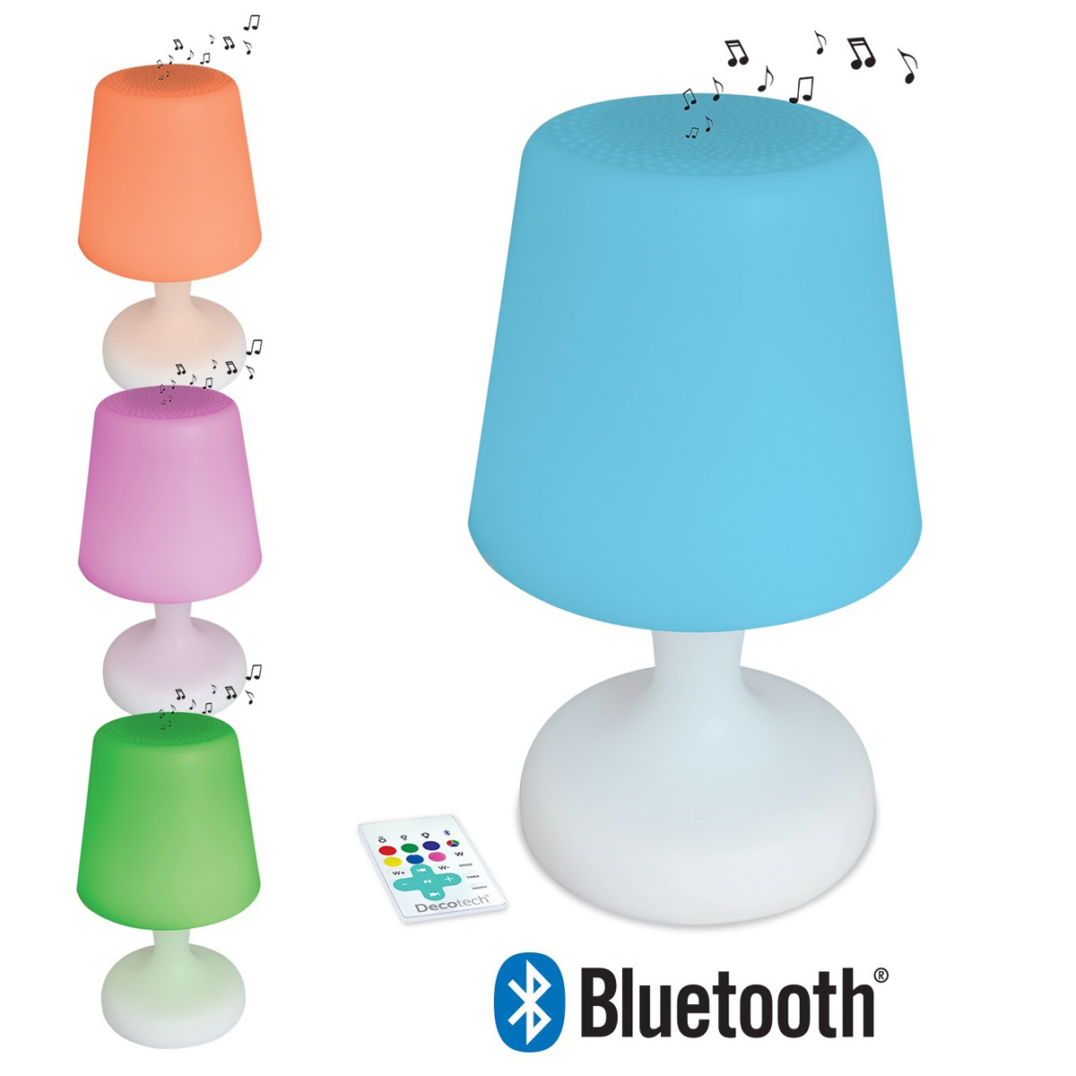 LED-Lampe mit Farbe und Ton Bluetooth® Mit einer Fernbedienung