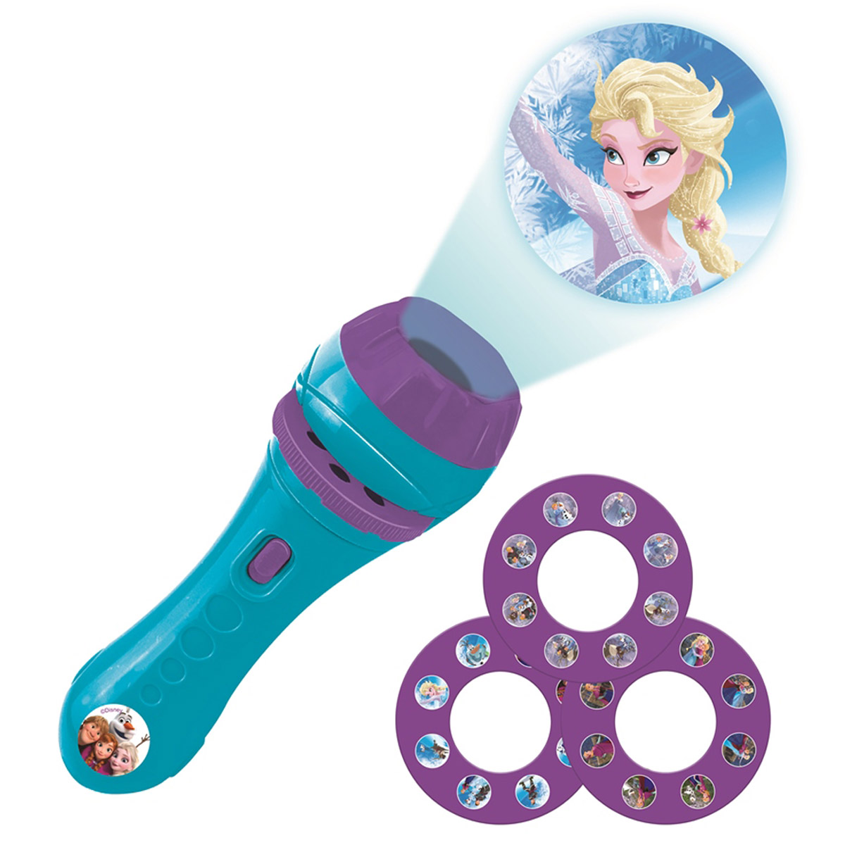 Proyector de cuentos y linterna de bolsillo Disney Frozen