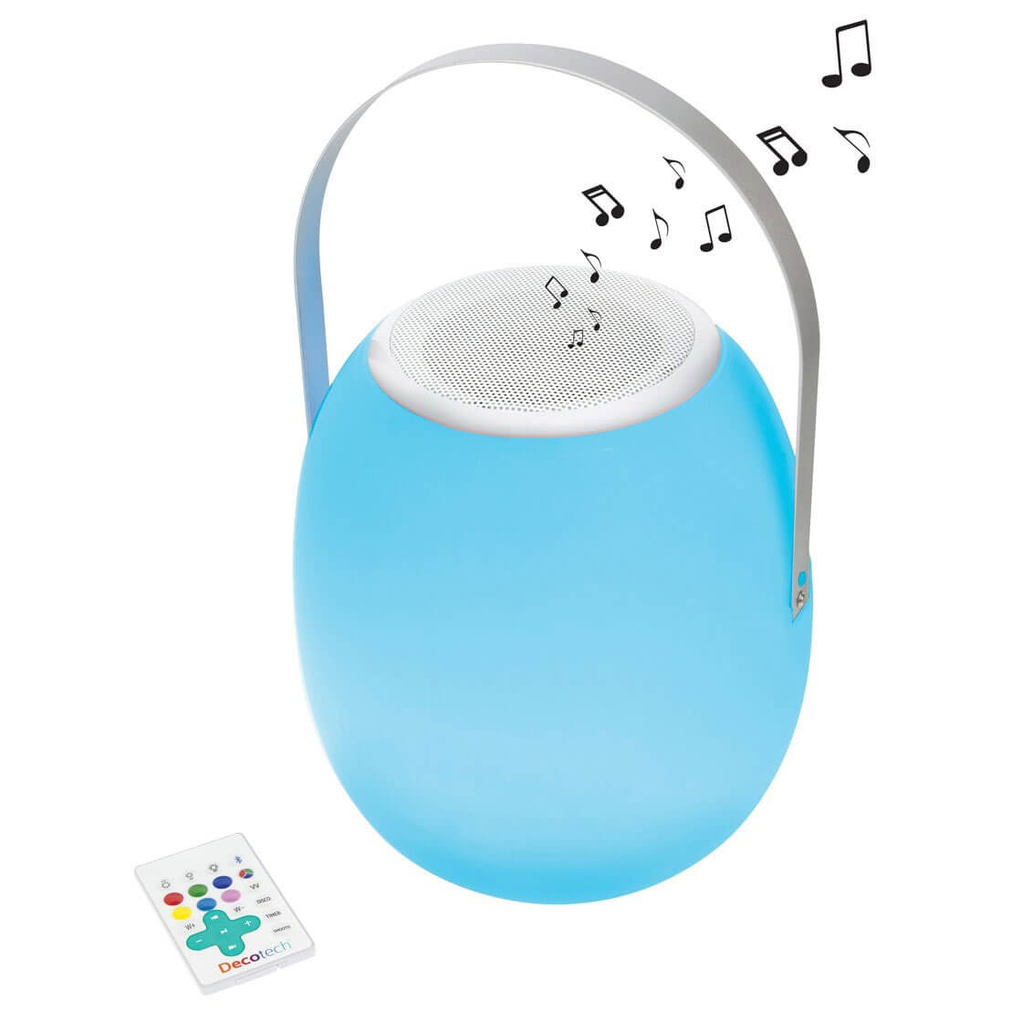 DERCLIVE Bluetooth Musik Nachtlicht neben Lampe Tragbare Musik Lautsprecher Schreibtisch Licht für Raumdekoration Weiß 