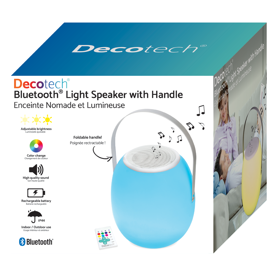 Lautsprecher mit Party-Licht, Bluetooth®